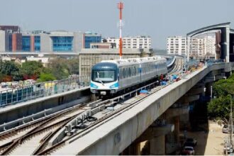Map showing Gurugram Metro Phase 2 alignment affected by Cyber City RRTS station uncertainty