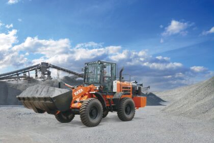 Tata Hitachi TL 340H Prime CEV 5-compliant hydrostatic wheel loader with advanced fuel efficiency and operator safety features