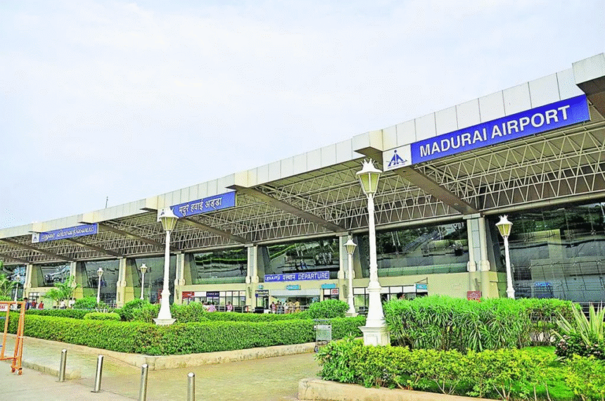Madurai Airport expansion project with land transfer and runway extension plans
