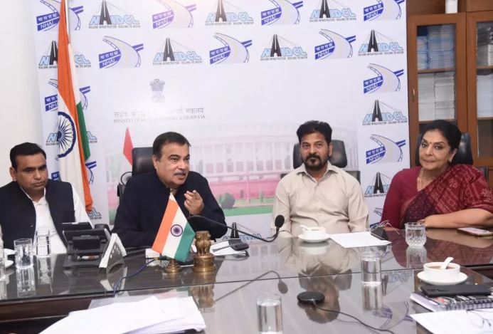 Telangana CM Revanth Reddy discusses faster approvals for Greenfield Expressway and highway projects with Nitin Gadkari.