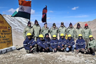 World’s highest motorable road built by BRO at 19,400 feet in Marsimik La, Ladakh connecting Pangong Lake and LAC under Project Himank