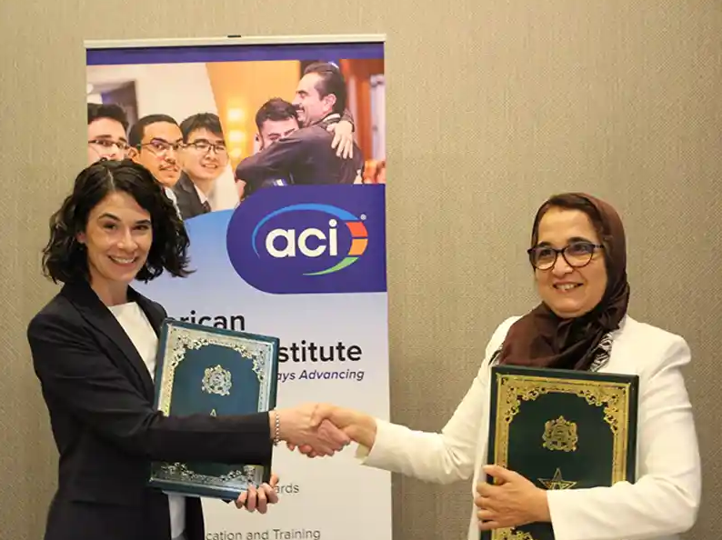 ACI and Morocco Ministry of Equipment & Water sign MoU to strengthen concrete standards and technical collaboration.