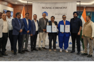 NBCC India and Pantheon Elysee Real Estate Development LLC officials sign MoU to collaborate on infrastructure and real estate projects across the UAE.