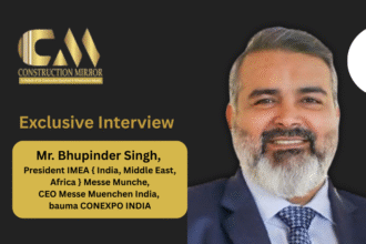 Bhupinder Singh, President IMEA and CEO Messe Muenchen India, shares vision for bauma CONEXPO INDIA 2026 focused on digitalisation, sustainability, and construction innovation.
