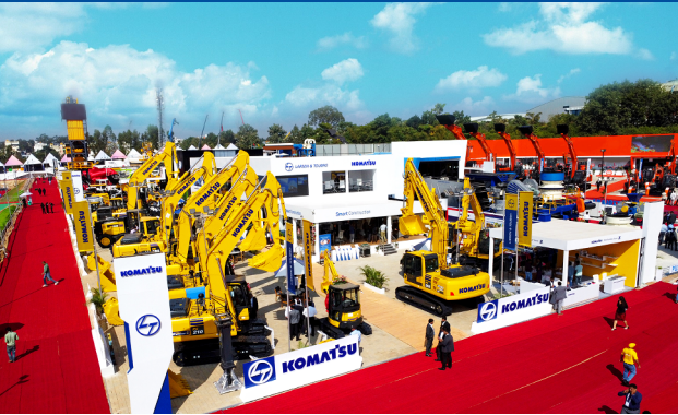 L&T demonstrates transborder remote operation of a Komatsu hydraulic excavator and next-gen smart construction technologies at EXCON 2025 in Bengaluru.