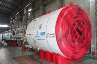 Terratec tunnel boring machine operating on Chennai Metro Phase II underground corridor
