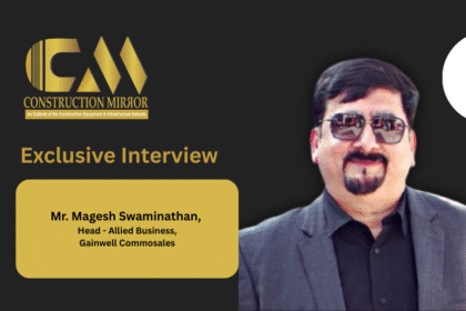 Magesh Swaminathan Head Allied Business Gainwell Commosales at Excon construction equipment exhibition