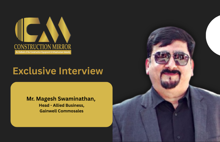 Magesh Swaminathan Head Allied Business Gainwell Commosales at Excon construction equipment exhibition