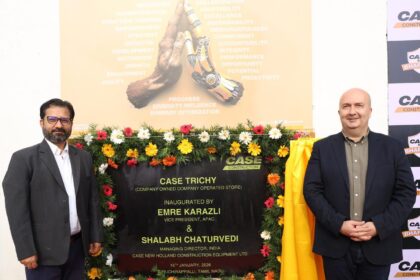 CASE Construction Equipment opens first company-owned store in South India at Tiruchirappalli Tamil Nadu