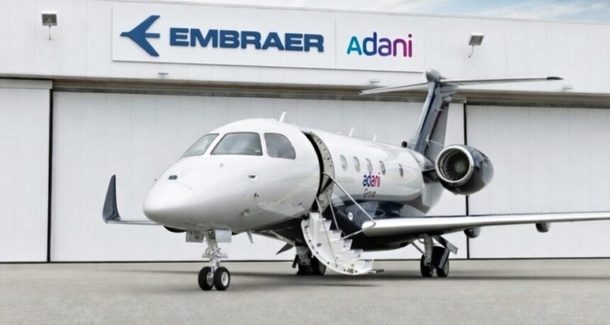Adani Embraer aircraft manufacturing partnership