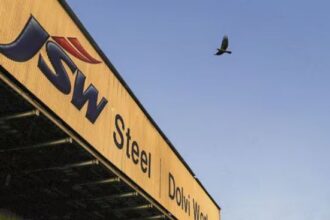 JSW Steel production facility showing crude steel manufacturing operations during Q3 FY26
