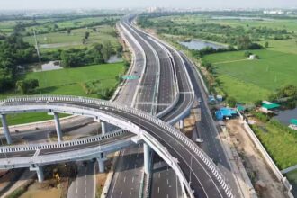 NHAI highway safety system displaying real-time cattle hazard alerts for motorists on Indian national highways