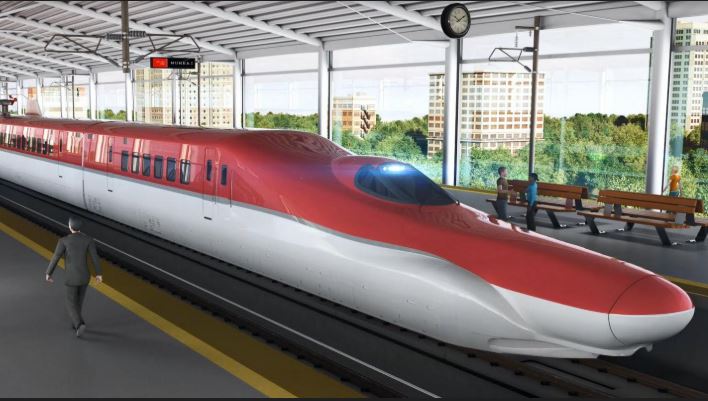 India’s first indigenous high-speed train under development by BEML and Medha for the Mumbai–Ahmedabad bullet train corridor