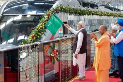 Namo Bharat RRTS train on the Delhi-Meerut corridor ahead of full operational launch across the 82 km route