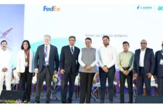 Automated air cargo handling system at international airport terminal