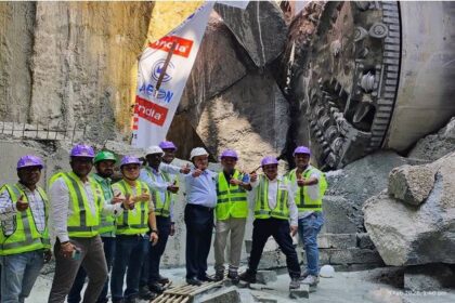 TBM Eagle completing underground tunnel breakthrough on Chennai Metro Phase 2 Corridor 4