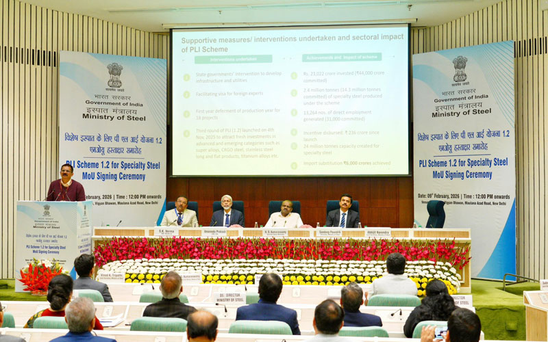 Specialty steel production line in advanced manufacturing facility