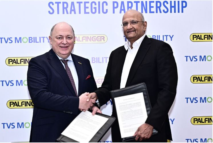 Palfinger India and TVS Mobility Group sign MoU to expand lifting equipment and crane distribution network in India.