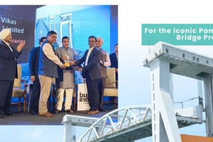 New Pamban Railway Sea Bridge connecting mainland India to Rameswaram Island, built by RVNL and recognised with a Trailblazing Infrastructure Award.
