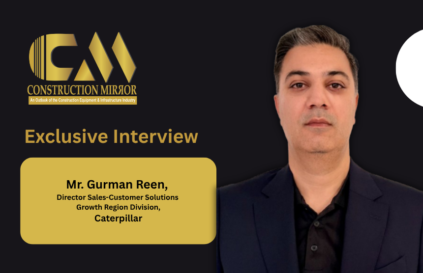 Caterpillar smart road construction equipment with telematics and GPS-enabled systems in India infrastructure projects