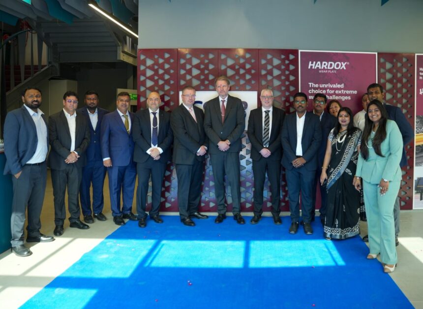 SSAB Mumbai steel service center processing Hardox and Strenx steel components for construction and heavy industries