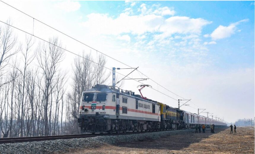 Indian Railways Kavach train safety system expansion and fibre optic network upgrade across multiple railway zones
