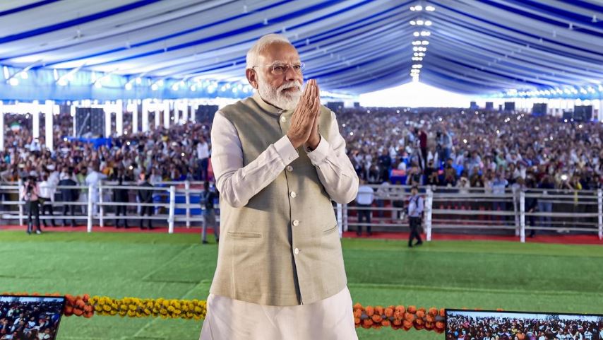 PM Narendra Modi inaugurates ₹18,680 crore infrastructure projects in West Bengal including roads, railways and port development initiatives.