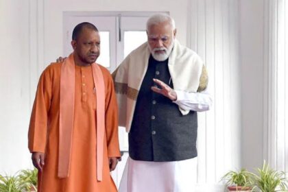 Yogi Adityanath inspecting Noida International Airport at Jewar, Uttar Pradesh, ahead of March 28 inauguration, reviewing infrastructure and operational readiness