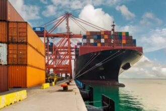 Cargo ships docked at Old Mangalore Port as Karnataka government seeks private operators for cargo berths under PPP model.