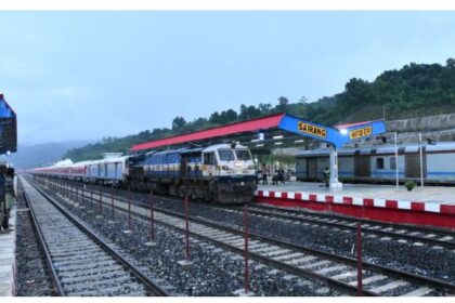Mizoram railway expansion to Sairang with train services reporting over 150 percent occupancy after completion of the Bairabi–Sairang rail line connecting the state to the national railway network.
