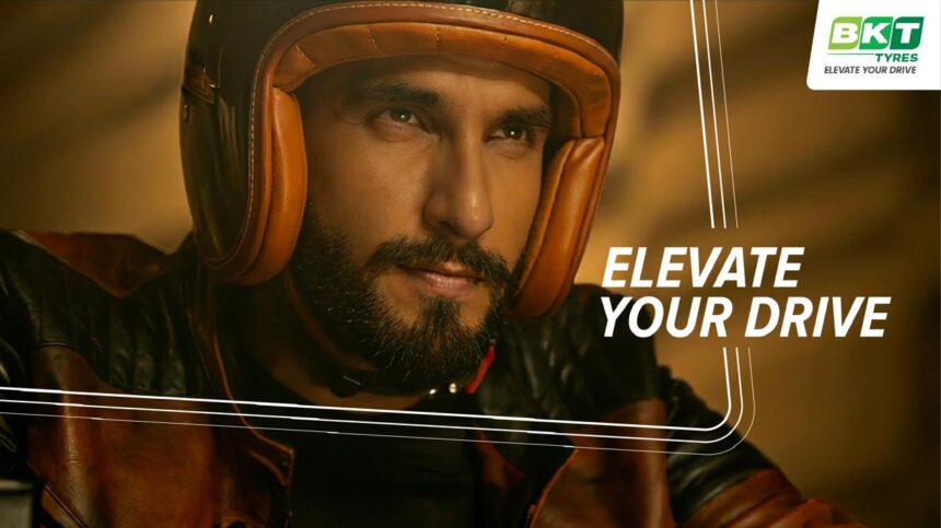 BKT Tyres Jurrat campaign featuring Ranveer Singh highlighting two-wheeler tyre performance durability grip and comfort