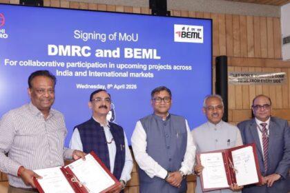 BEML DMRC MoU metro rail collaboration India global projects urban transport