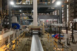 Shyam Metalics cold rolling mill facility in Jamuria producing colour coated steel sheets and GI GL products for solar and automotive applications