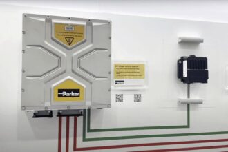Parker electric vehicle motor platform integrated with powertrain systems for construction and off-road electrification applications