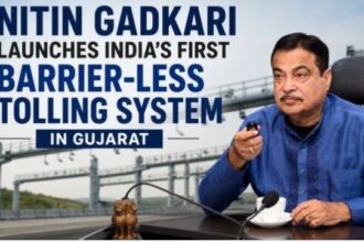 Barrier-less Multi-Lane Free Flow tolling system on NH-48 Gujarat with FASTag and ANPR technology
