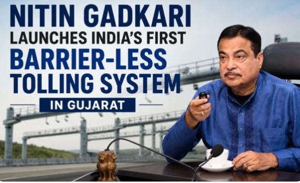 Barrier-less Multi-Lane Free Flow tolling system on NH-48 Gujarat with FASTag and ANPR technology