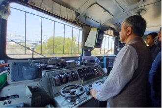 Kavach automatic train protection system installation on Indian Railways routes in Punjab and Jammu and Kashmir
