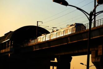 Jaipur Metro Phase-II elevated metro corridor construction with viaduct and metro stations infrastructure project