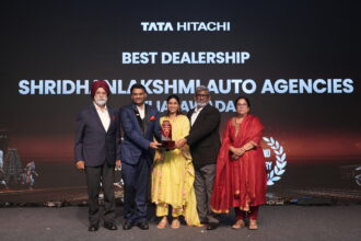 ShriDhanlakshmi Auto Agencies Pvt. Ltd. Recognized as Best Performing Dealership at Tata Hitachi’s Annual Awards