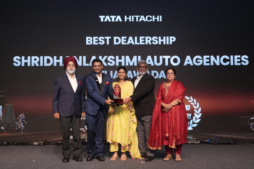ShriDhanlakshmi Auto Agencies Pvt. Ltd. Recognized as Best Performing Dealership at Tata Hitachi’s Annual Awards