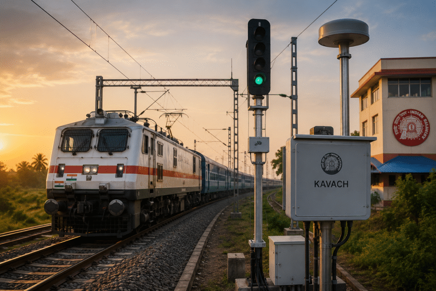 Indian Railways Approves ₹270 Crore Kavach Deployment on 631 km of East Coast Railway Network