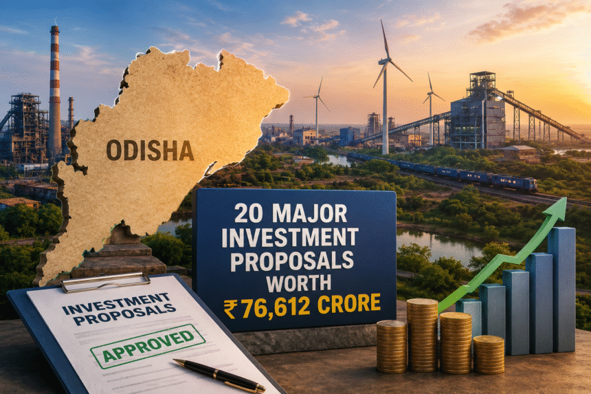 Odisha Approves 20 Investment Projects Worth ₹76,612 Crore