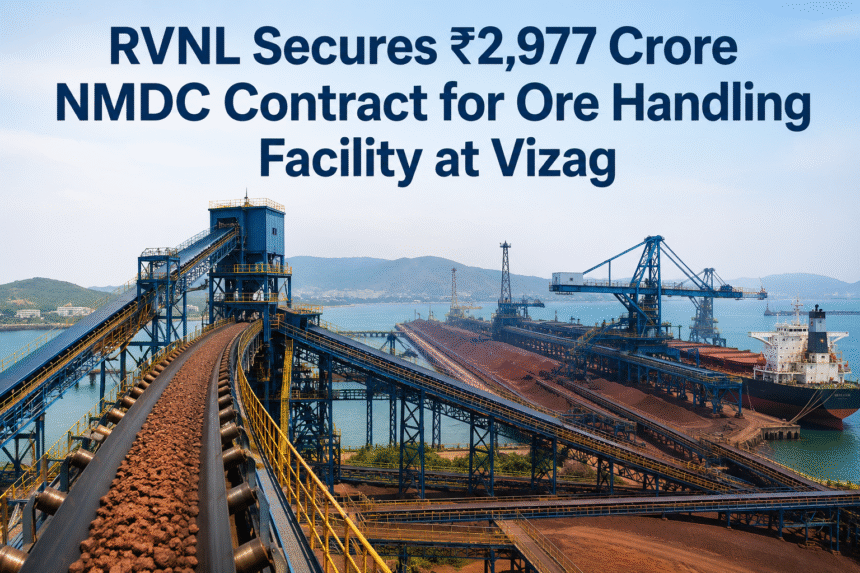 RVNL Wins ₹2,977 Crore NMDC Contract for 10 MTPA Ore Handling Facility at Vizag Port