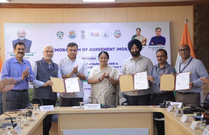 Delhi Government Signs Agreement with CSIR to Develop Smart Dust-Free Roads