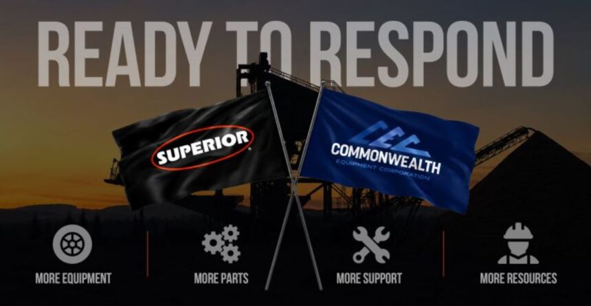 Superior Industries Partners with Commonwealth Equipment to Expand Parts and Service Support Across North Mid-Atlantic Region