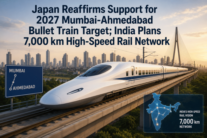 Japan Reaffirms Support for 2027 Mumbai-Ahmedabad Bullet Train Target; India Plans 7,000 km High-Speed Rail Network