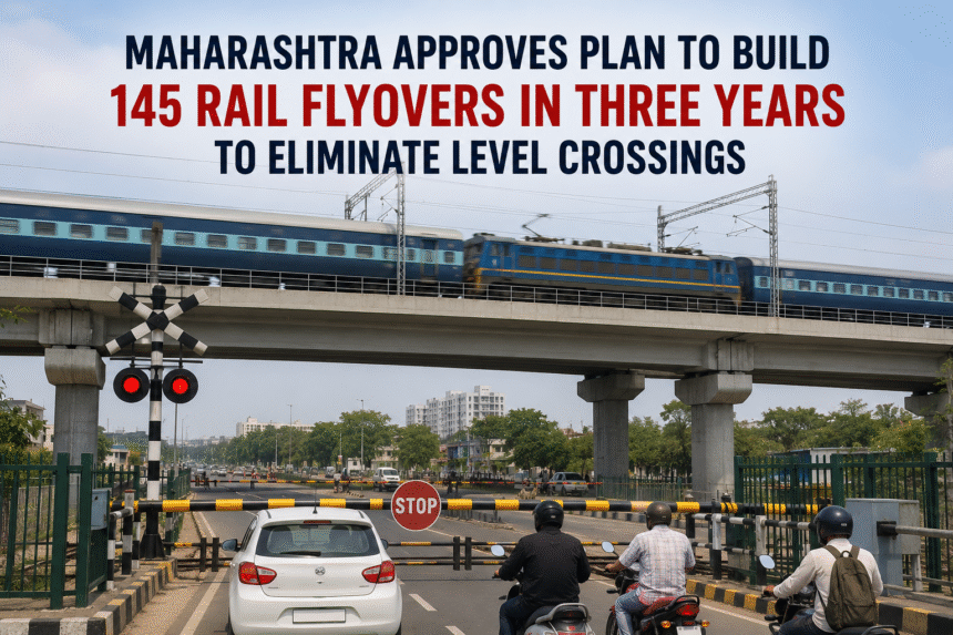 Maharashtra to Build 145 Rail Flyovers in Three Years for Safer Roads