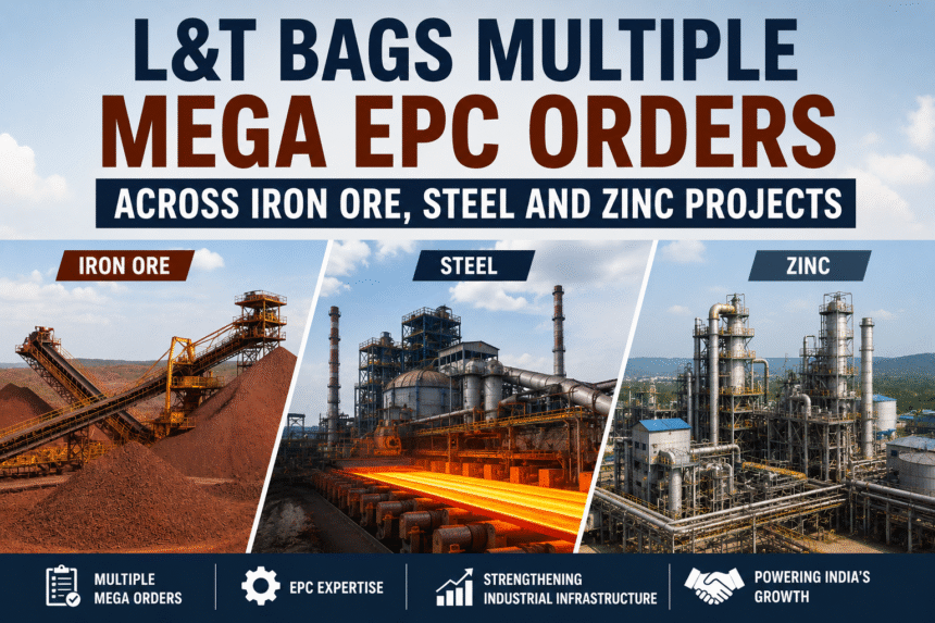 L&T Secures Mega EPC Orders Worth ₹10,000–15,000 Crore Across Metals & Mining Projects