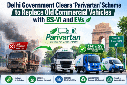 Delhi Government Approves ‘Parivartan’ Scheme to Replace Old Commercial Vehicles with BS-VI & EVs