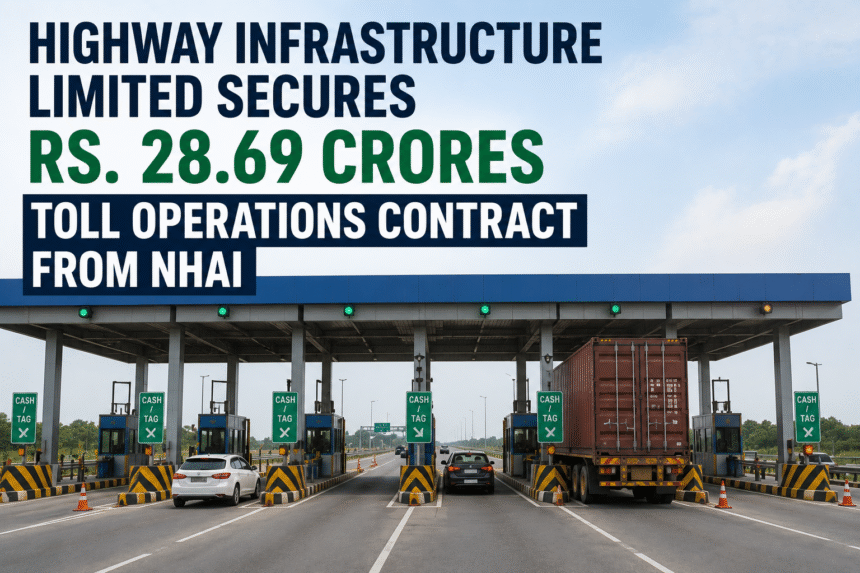 Highway Infrastructure Limited Secures ₹28.69-Crore NHAI Toll Operations Contract on NH-44